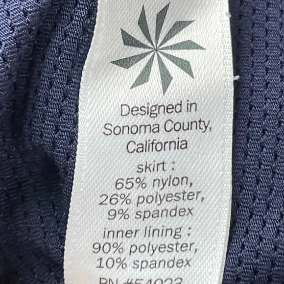 Athleta Tiered Mini Tennis Skirt – Size XS – Blue Striped - Picture 4 of 7